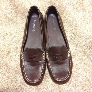Shoes-Brown flats - Maripe - 9.5